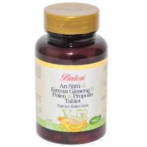 Arı Sütü & Kırmızı Ginseng & Polen & Propolis 60 Tablet