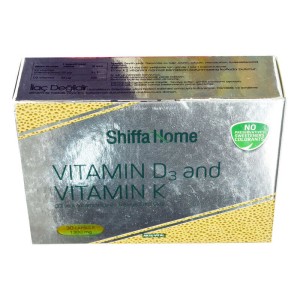 Shiffa Home D3 ve K Vitamini Yumuşak 1300 Mg x 30 Kapsül